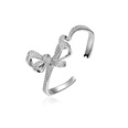 Internet Celebrity Same Style Super Fairy Design Splendid Diamond Bow Necklace Personality Butterfly Bracelet Micro Inlaid OpenEnded Braceletpicture16